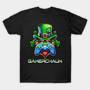 Video Gamer Gamerchaun Gaming Leprechaun T-Shirt